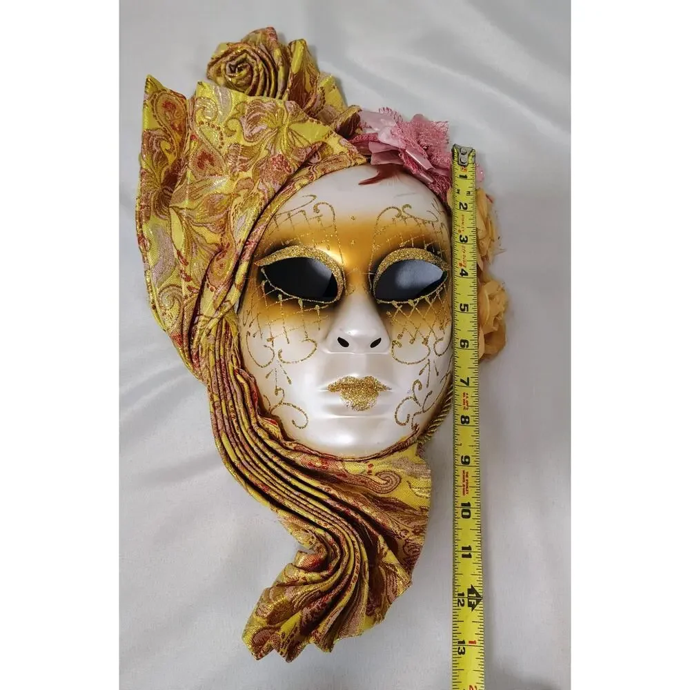 Masquerade Clay Mask Venice Venetian Style Beautiful Trendy